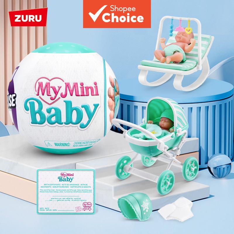 Zuru My Mini Baby conjunto de boneca surpresa carrinho de bebê — Brinquedos